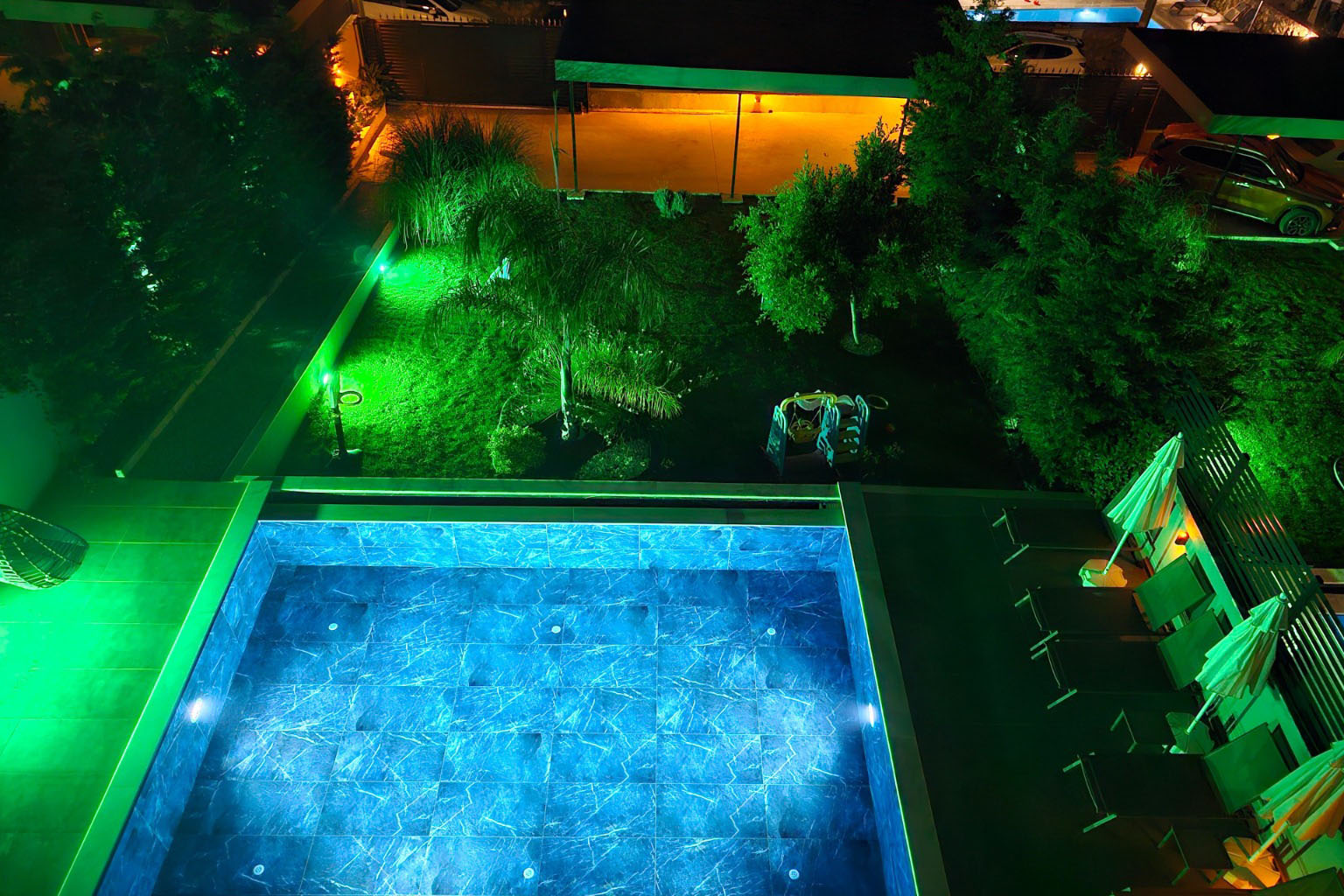 Drone Çekimi Bahçeli Vİlla